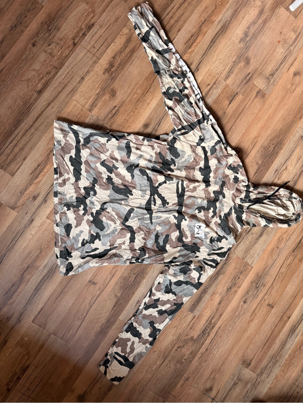 Men's Camouflage Hooded Pullover Sweatshirt - Camo
